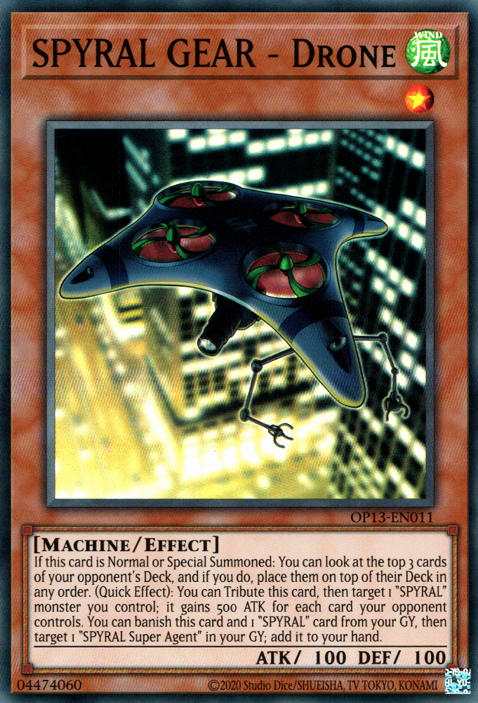 SPYRAL GEAR - Drone [OP13-EN011] Super Rare 