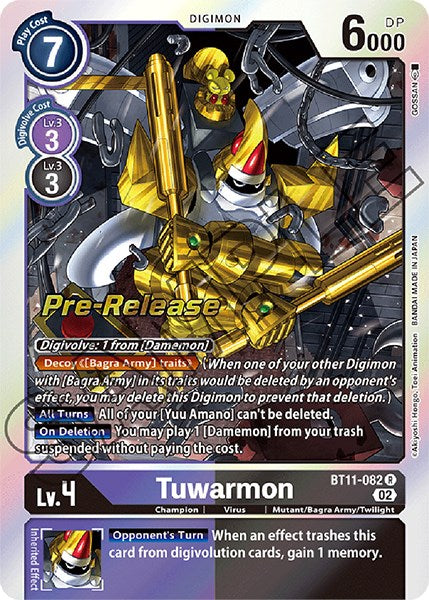 Tuwarmon [BT11-082] [Dimensional Phase Pre-Release Promos] 