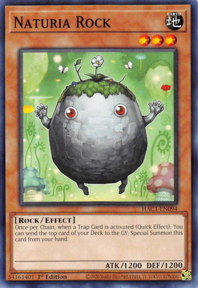 Naturia Rock (Duel Terminal) [HAC1-EN094] Parallel Rare 
