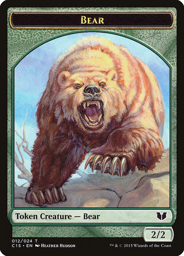 Bear // Spider Double-Sided Token [Commander 2015 Tokens]