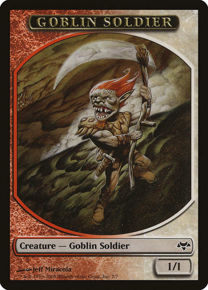 Goblin Soldier Token [Eventide Tokens] 