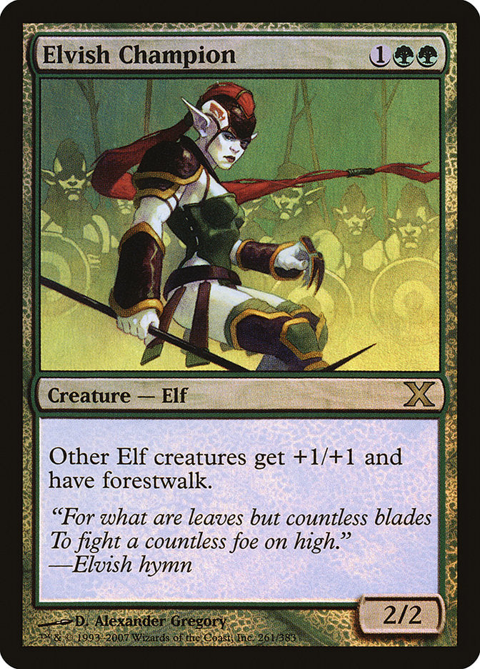 Elvish Champion (Premium Foil) [Tenth Edition] 