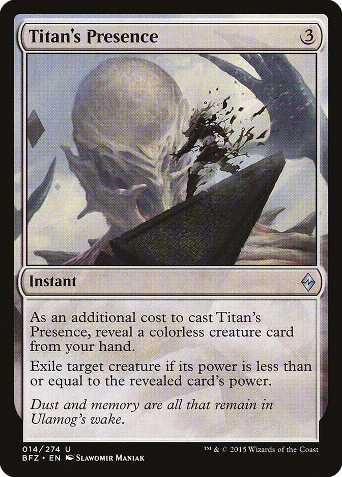 Titan's Presence [Battle for Zendikar] 