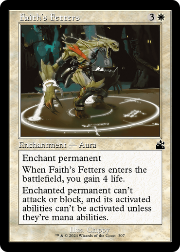 Faith's Fetters (Retro Frame) [Ravnica Remastered] 