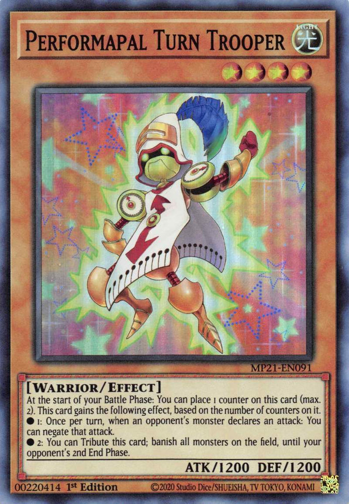 Performapal Turn Trooper [MP21-EN091] Super Rare 
