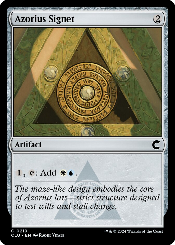 Azorius Signet [Ravnica: Clue Edition] 