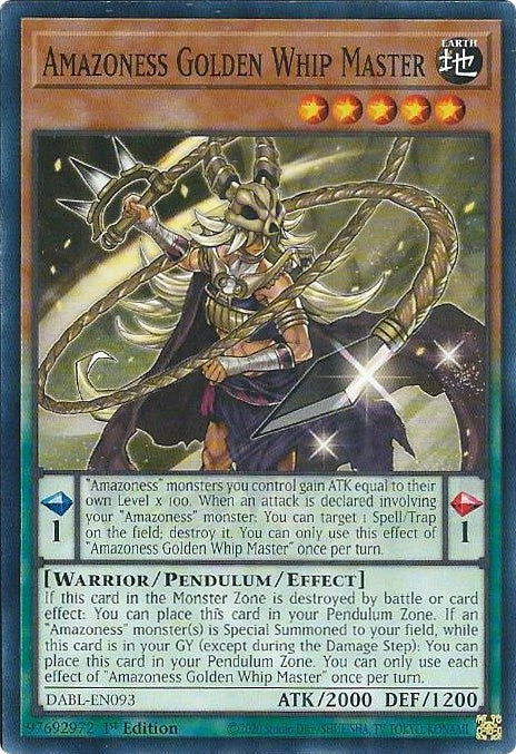 Amazoness Golden Whip Master [DABL-EN093] Common 