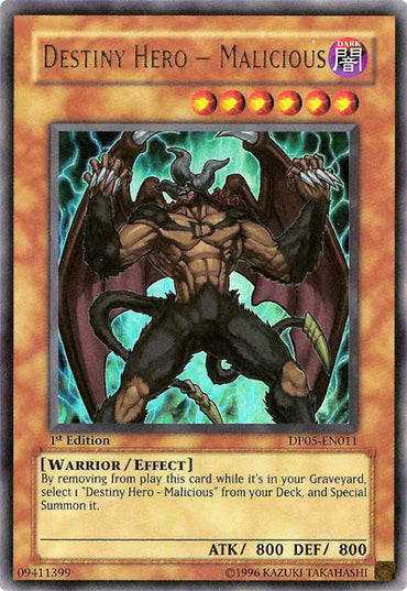 Destiny Hero - Malicious [DP05-EN011] Ultra Rare 