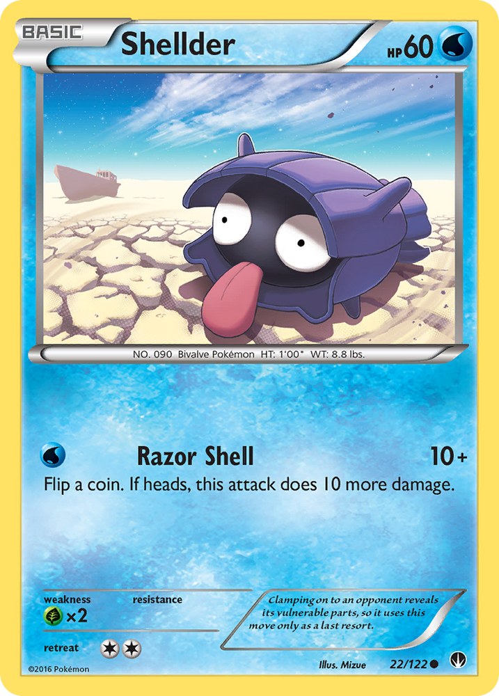 Shellder (22/122) [XY:BREAKpoint] 