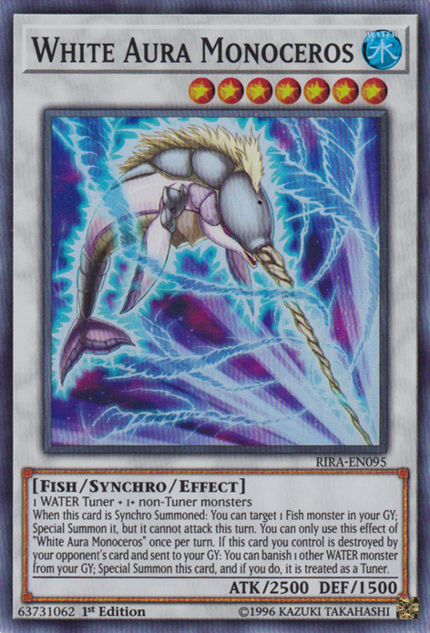 White Aura Monoceros [RIRA-EN095] Super Rare 