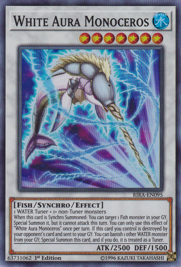 White Aura Monoceros [RIRA-EN095] Super Rare 