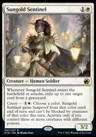 Sungold Sentinel (Promo Pack) [Innistrad: Midnight Hunt Promos] 