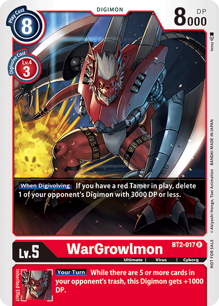 WarGrowlmon [BT2-017] (Alternate Art) [Release Special Booster Ver.1.0] 