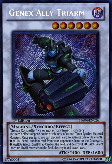 Genex Ally Triarm [HA04-EN026] Secret Rare 