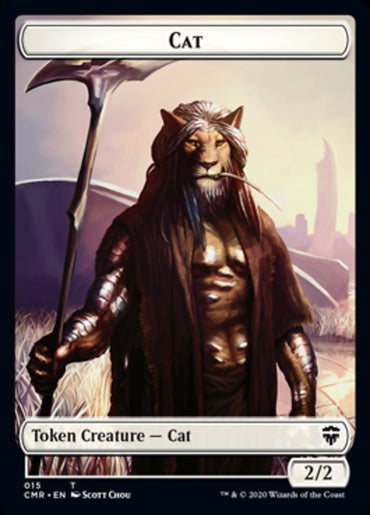 Cat // Soldier Double-Sided Token [Commander Legends Tokens] 