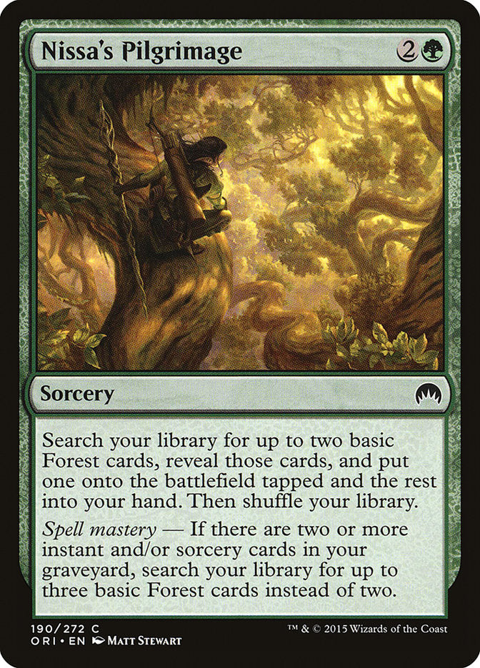 Nissa's Pilgrimage [Magic Origins] 