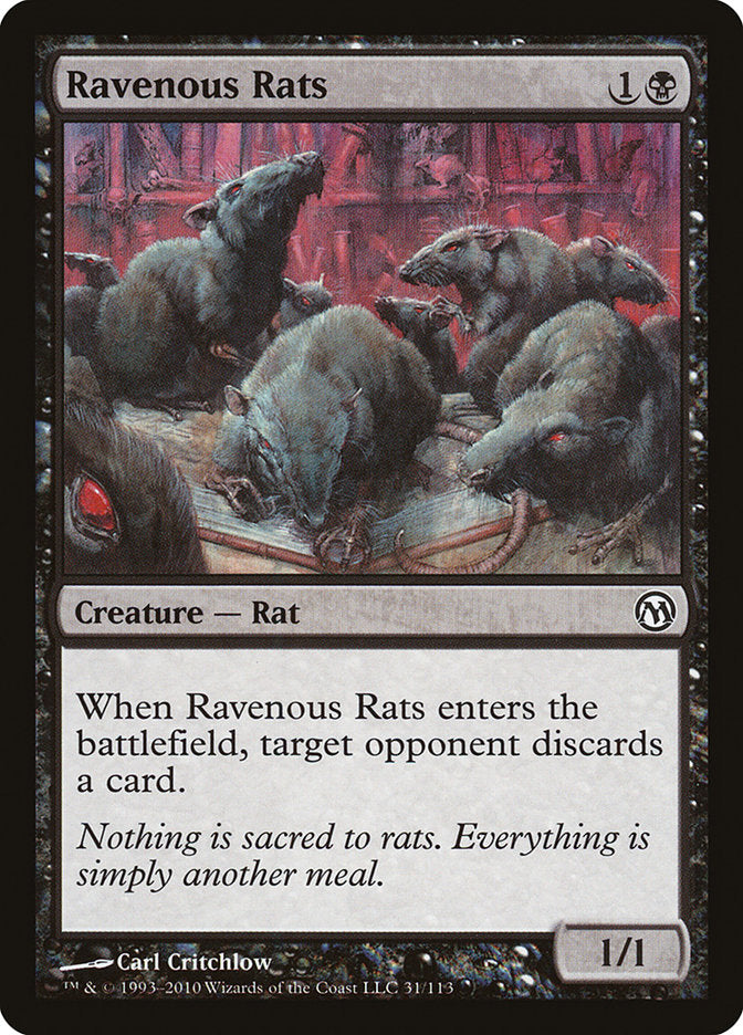 Ravenous Rats [Duels of the Planeswalkers] 