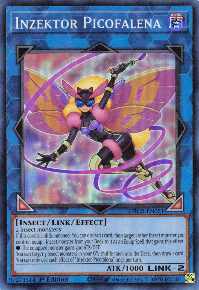 Inzektor Picofalena [GRCR-EN051] Super Rare 