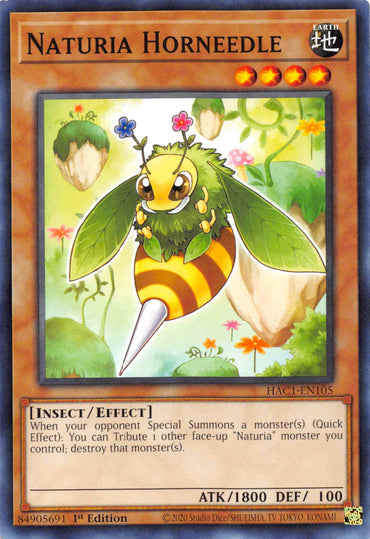 Naturia Horneedle [HAC1-EN105] Common 