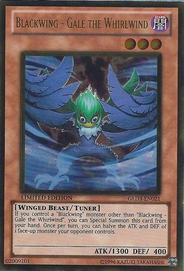 Blackwing - Gale the Whirlwind [GLD3-EN021] Gold Rare 