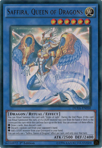 Saffira, Queen of Dragons [DUEA-EN050] Ultra Rare 