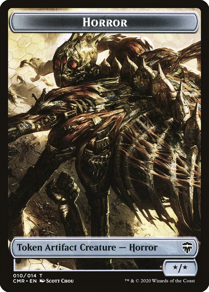 Horror // Thrull Double-Sided Token [Commander Legends Tokens] 