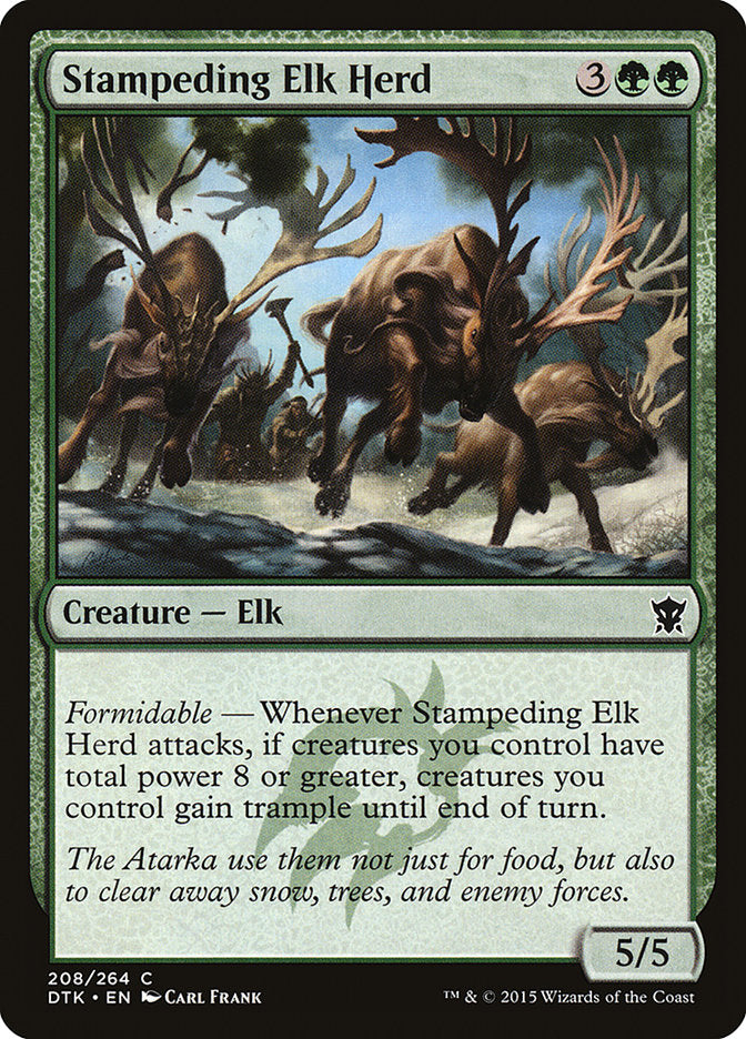 Stampeding Elk Herd [Dragons of Tarkir] 