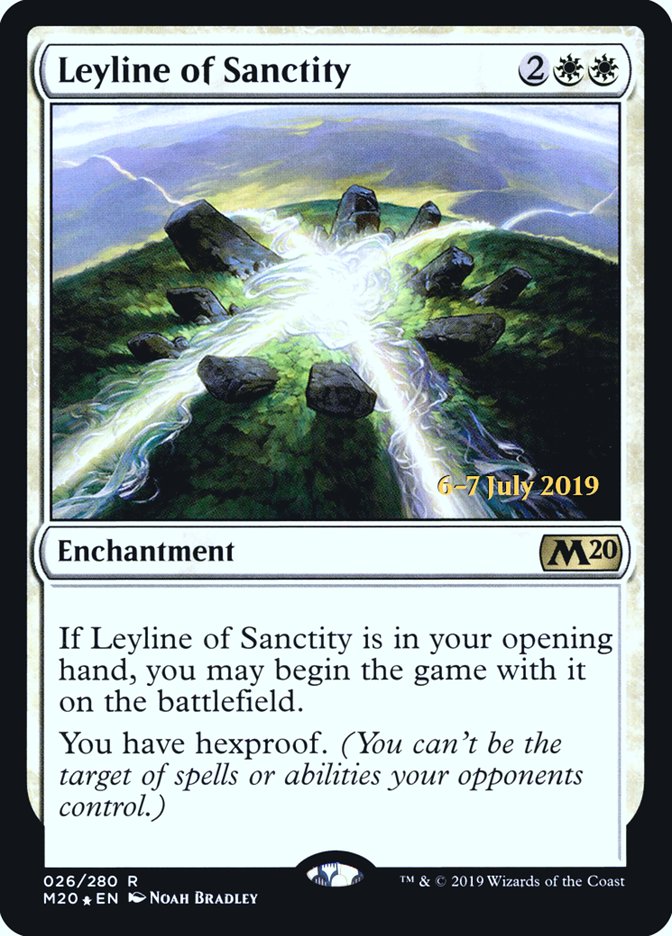 Leyline of Sanctity [Core Set 2020 Prerelease Promos] 