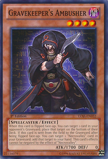Gravekeeper's Ambusher [LVAL-EN032] Common 