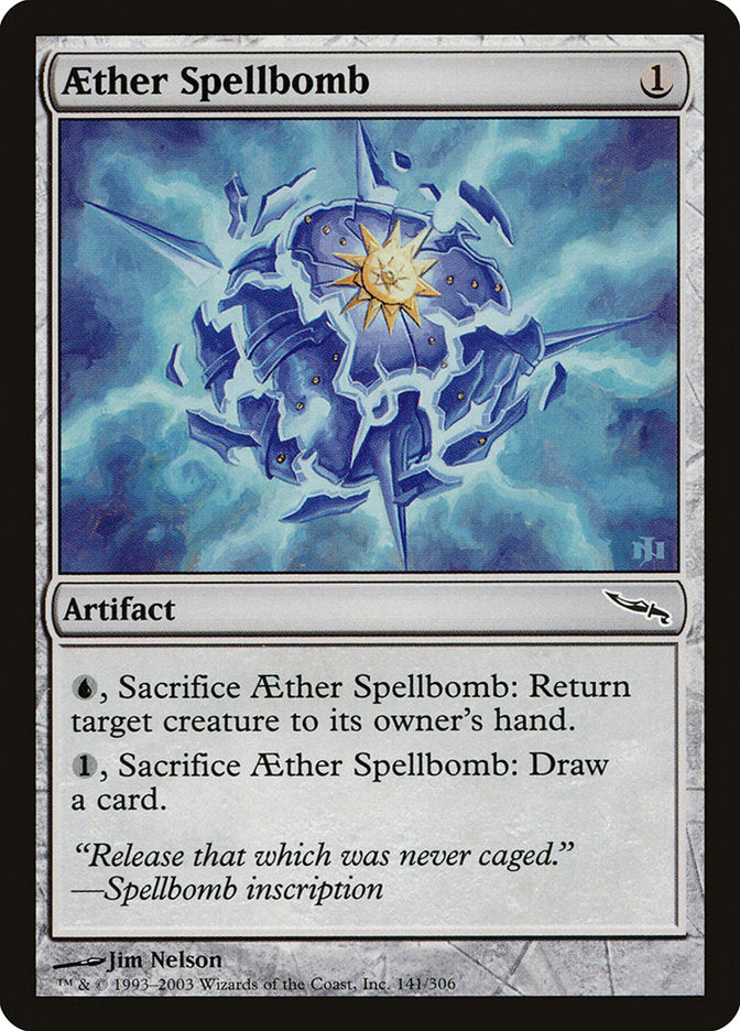 Aether Spellbomb [Mirrodin] 