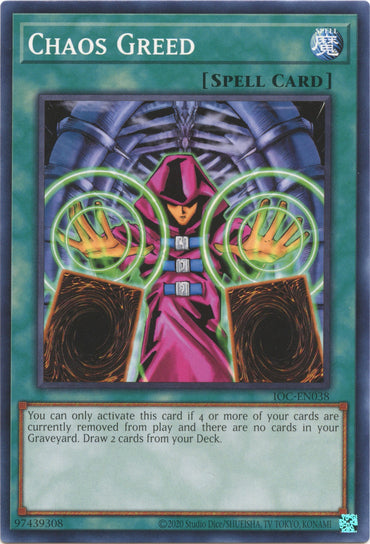 Chaos Greed (25th Anniversary) [IOC-EN038] Common 