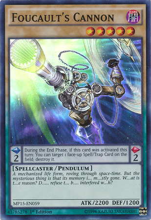 Foucault's Cannon [MP15-EN059] Super Rare 