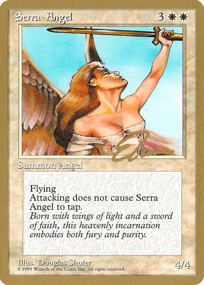 Serra Angel (Eric Tam) [Pro Tour Collector Set] 