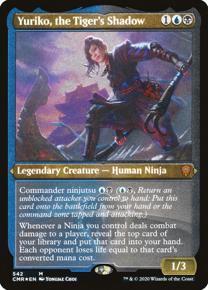 Yuriko, the Tiger's Shadow (Etched) [Commander Legends] 