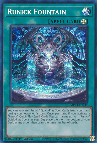 Runick Fountain [MP23-EN239] Prismatic Secret Rare 
