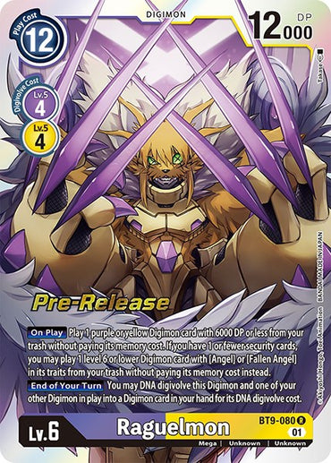 Raguelmon [BT9-080] [X Record Pre-Release Promos] 