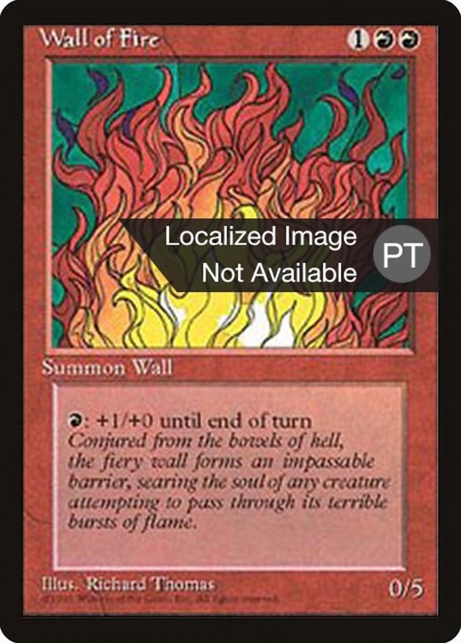 Wall of Fire [Fourth Edition (Foreign Black Border)] 
