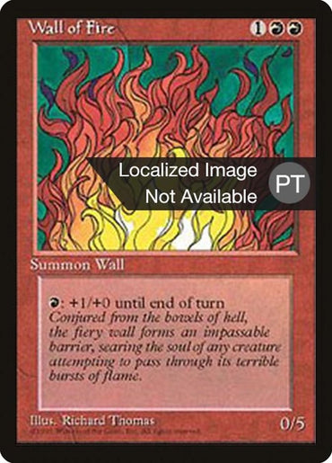 Wall of Fire [Fourth Edition (Foreign Black Border)] 