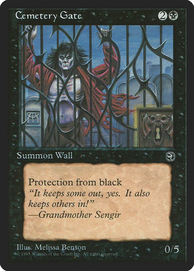 Cemetery Gate (Grandmother Sengir Flavor Text) [Homelands] 