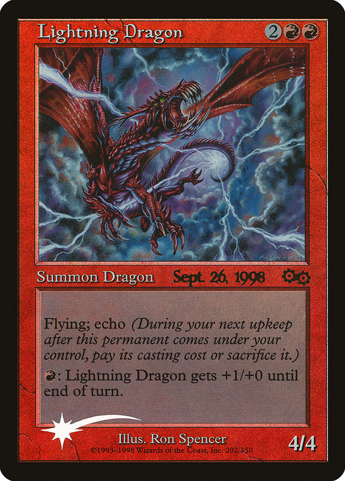 Lightning Dragon [Urza's Saga Promos] 