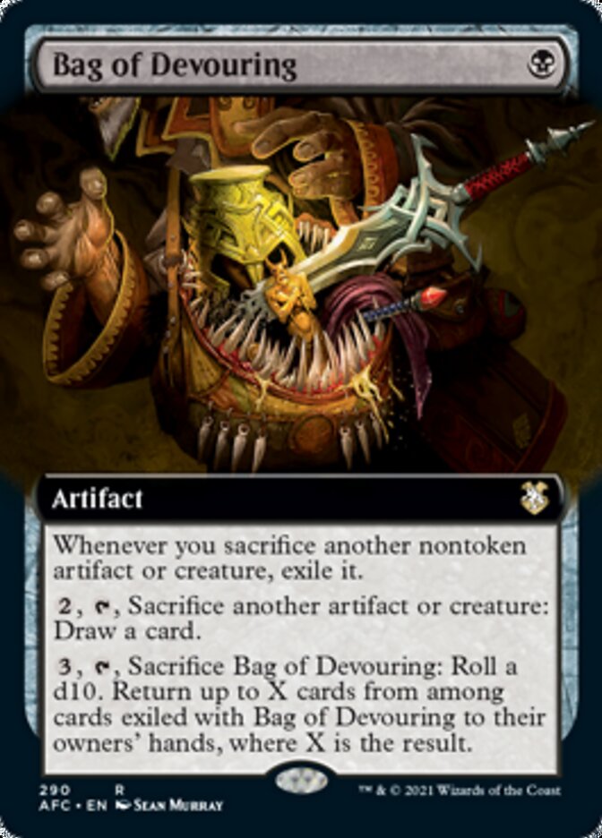 Bag of Devouring (Extended Art) [Dungeons & Dragons: Adventures in the Forgotten Realms Commander] 