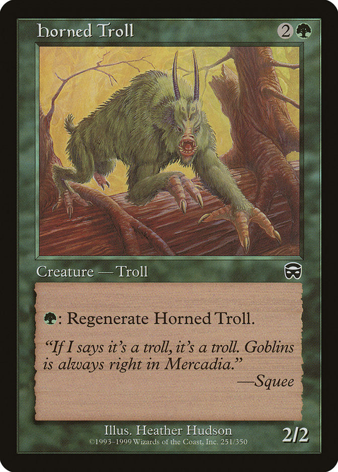 Horned Troll [Mercadian Masques] 