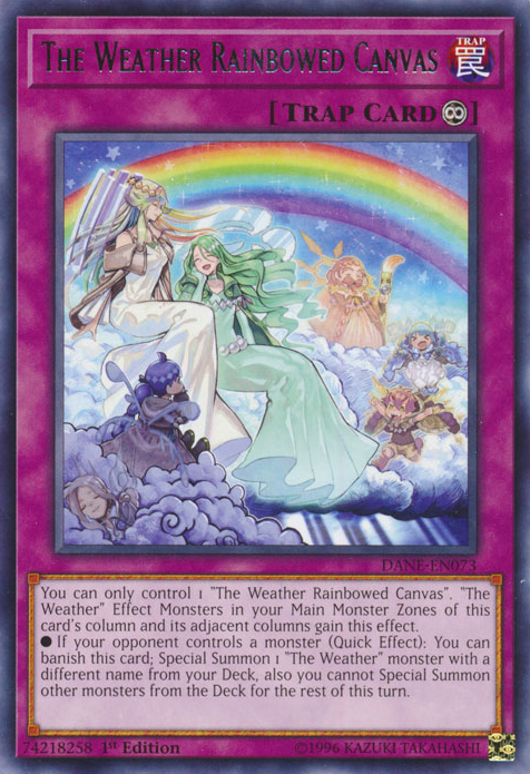 The Weather Rainbowed Canvas [DANE-EN073] Rare 