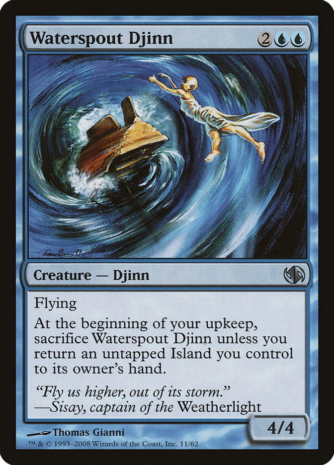 Waterspout Djinn [Duel Decks: Jace vs. Chandra] 