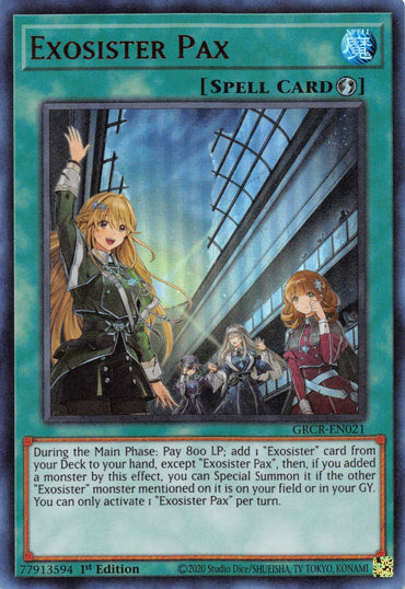 Exosister Pax [GRCR-EN021] Ultra Rare 