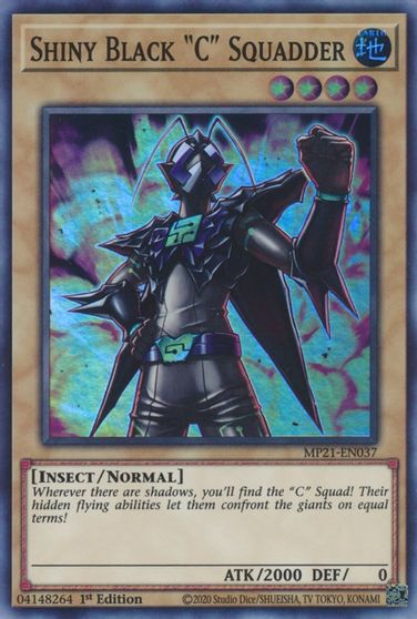 Shiny Black C Squadder [MP21-EN037] Super Rare 