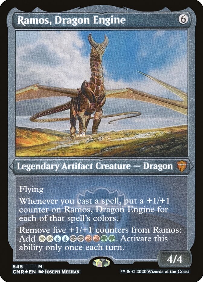 Ramos, Dragon Engine (Etched) [Commander Legends] 