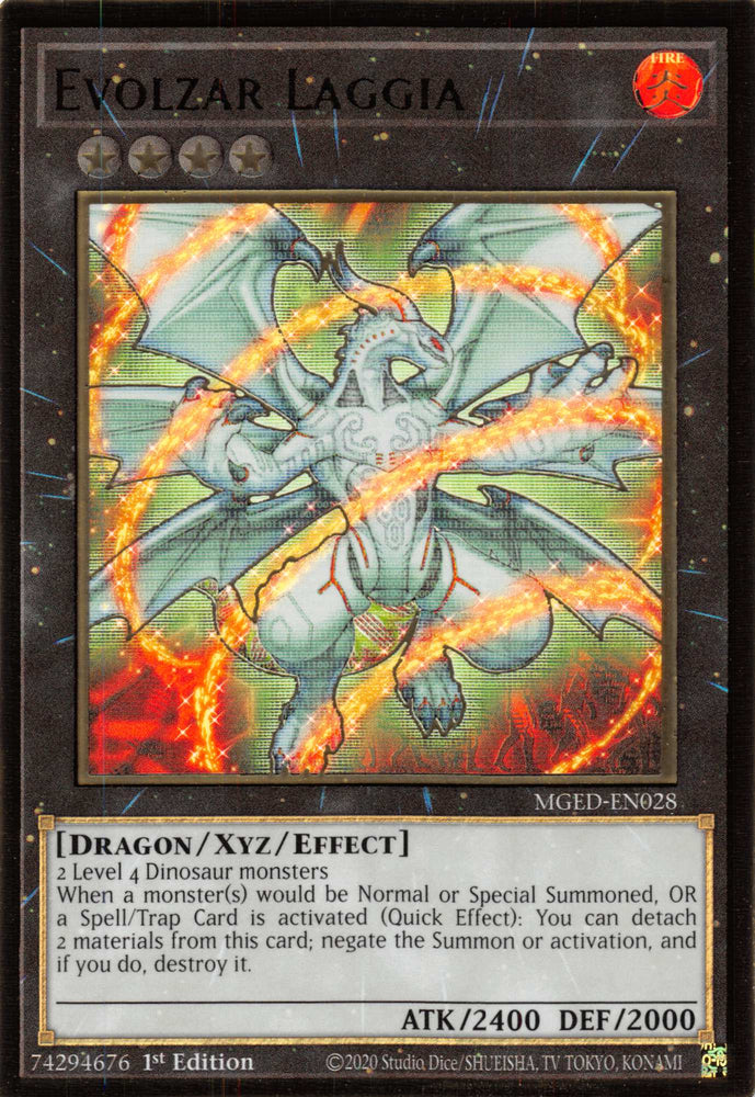 Evolzar Laggia [MGED-EN028] Gold Rare 