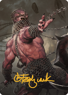 Chain Devil Art Card (Gold-Stamped Signature) [Commander Legends: Battle for Baldur's Gate Art Series] 