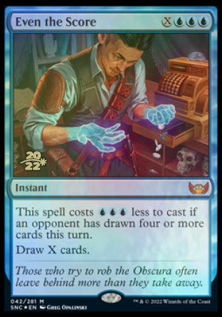 Even the Score [Streets of New Capenna Prerelease Promos] 